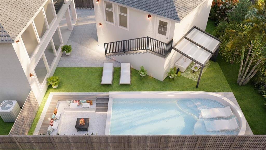 Property does not have a pool! This pool rendering of a possible pool design was supplied by current owner.
