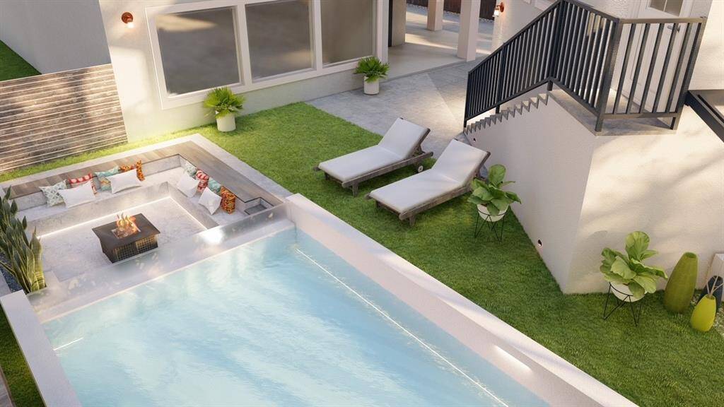 Property does not have a pool! This pool rendering of a possible pool design was supplied by current owner.