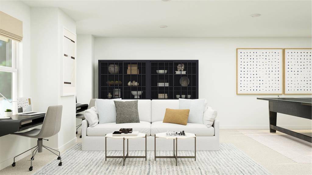 Bright and modern  game room and living area. Ideal for relaxation and work.