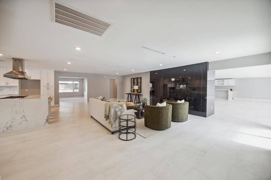 The modern electric fireplace affords ambience and convenience.