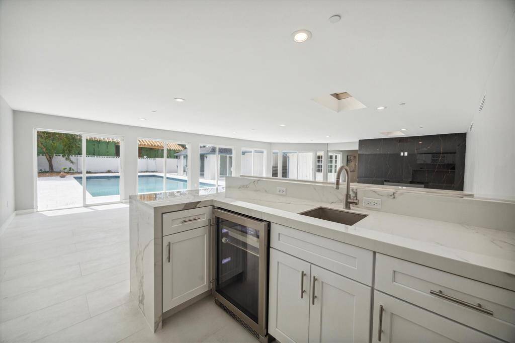 No detail was missed in this game room wet bar.