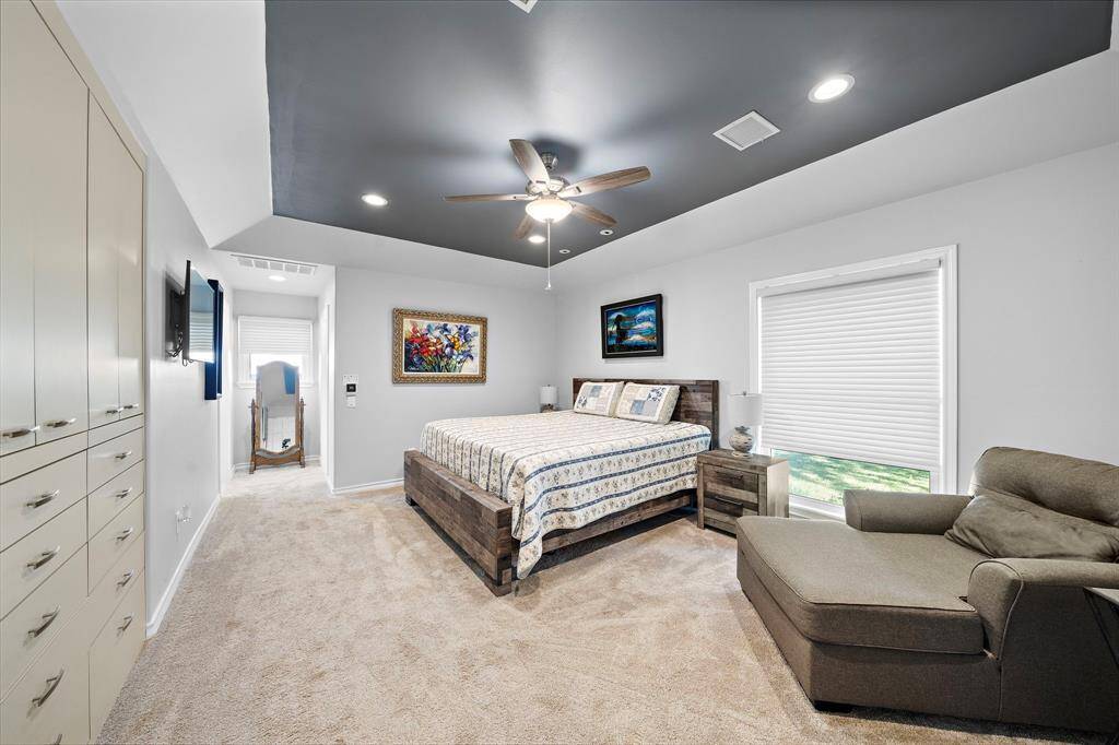 1st Floor Primary Bedroom with Tray Ceiling.
