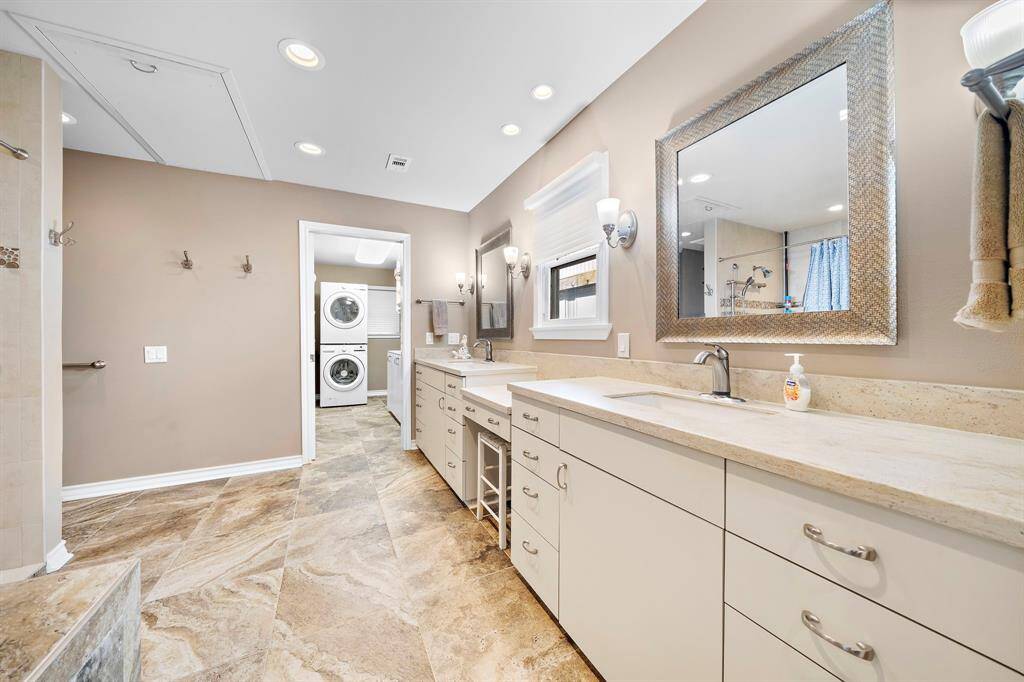 1st Floor Primary Bathroom with Laundry Room