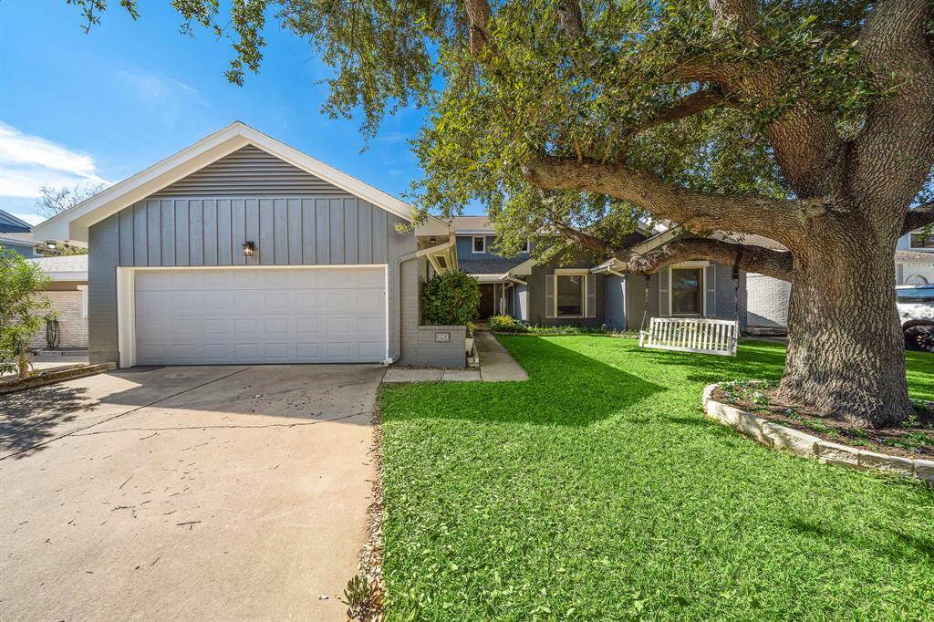 Large 2-car garage and driveway