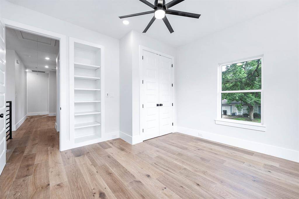 Secondary bedroom with built-ins