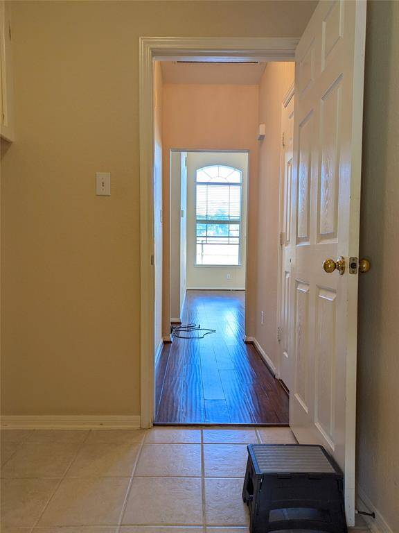Entering from utility room