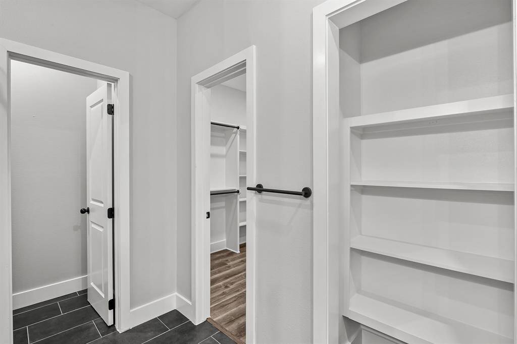 Extra storage space for organization or to be used as a linen closet