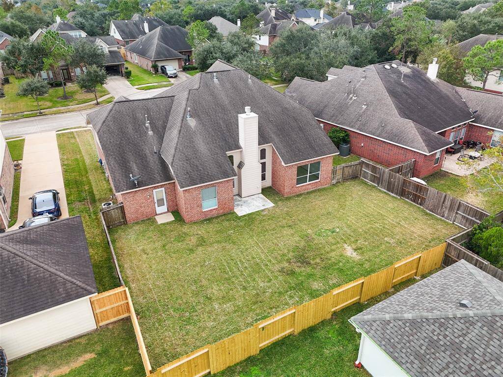 Aerial view of property