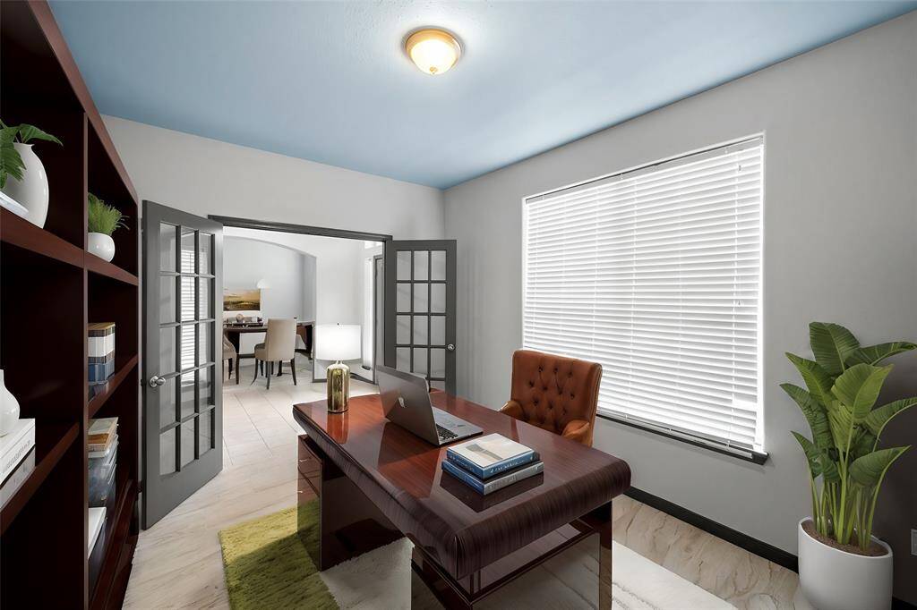 Study - view 1 - virtually staged