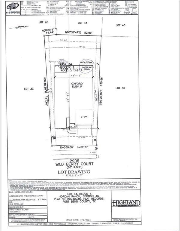 2906 Wild Berry Ct - Plot Plan!