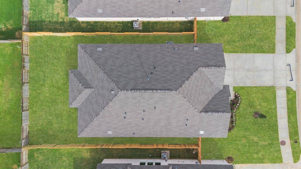 This aerial view of your home shows the amazing view of your lot.