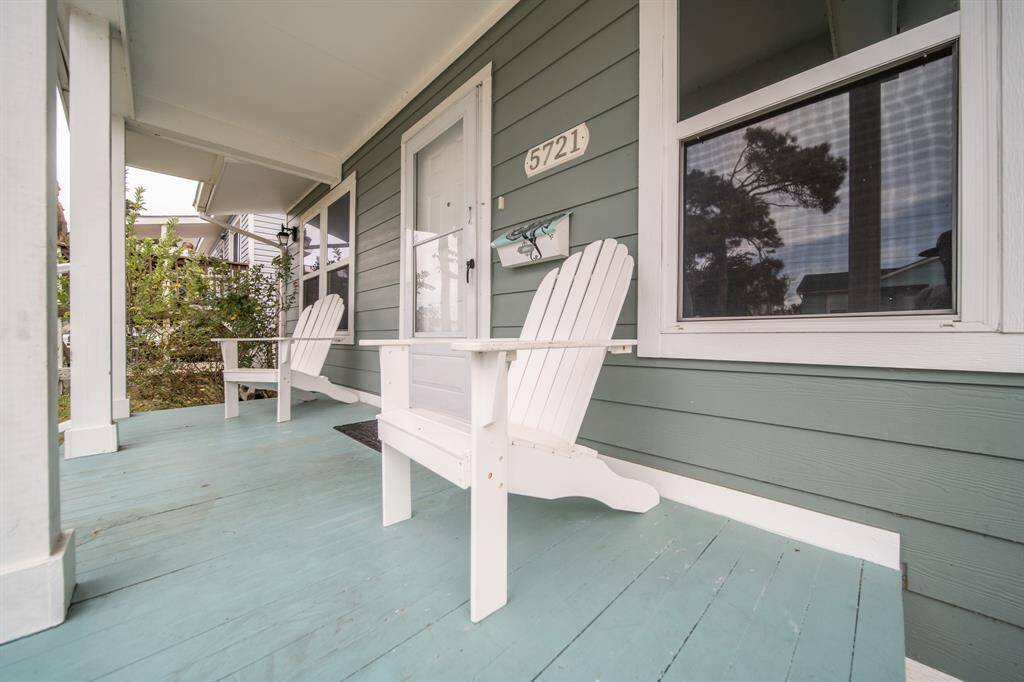 Who doesn't love a covered porch!? You'll love relaxing here with a cold beverage on a warm summer day.