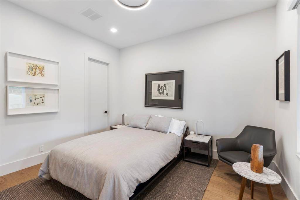 Bedroom 2 is downstairs and has a walk in closet and also features views of the golf course.