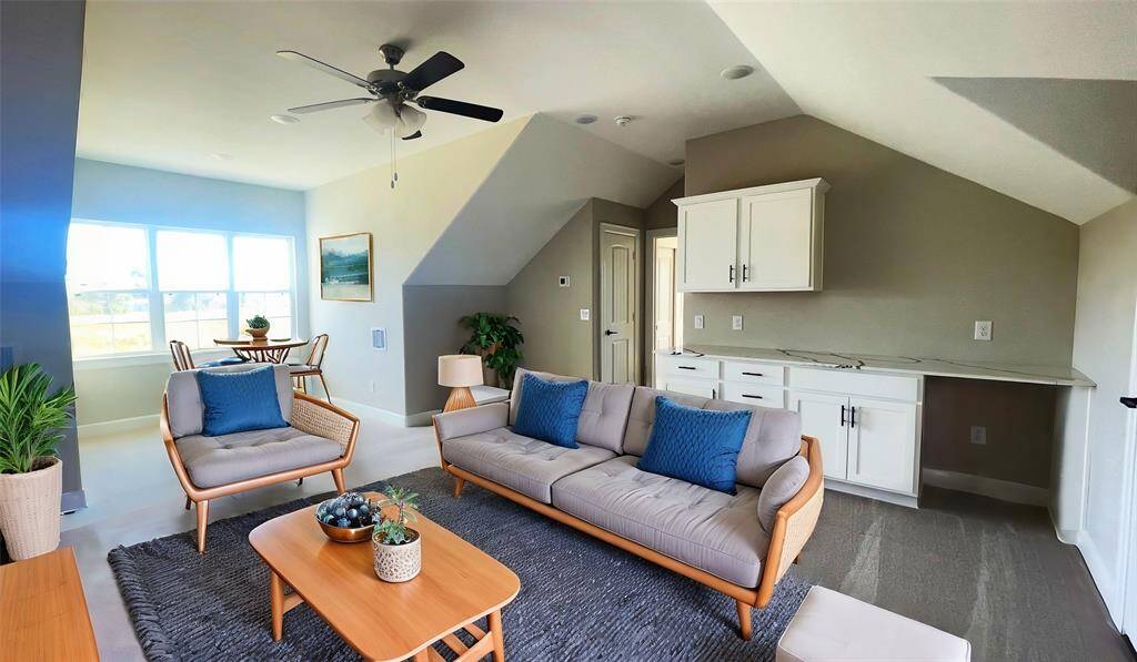 Perfect for accommodating guests, creating a private retreat, or setting up a productive workspace, this thoughtfully designed space features a cozy living area, and a full bathroom, ensuring comfort and convenience. *Image depicts similar floor plan in the community and is virtually staged.