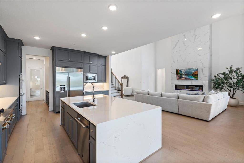 The kitchen is open into the living room making this home great for entertaining.