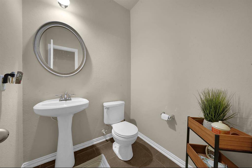 Half bath located on first floor.