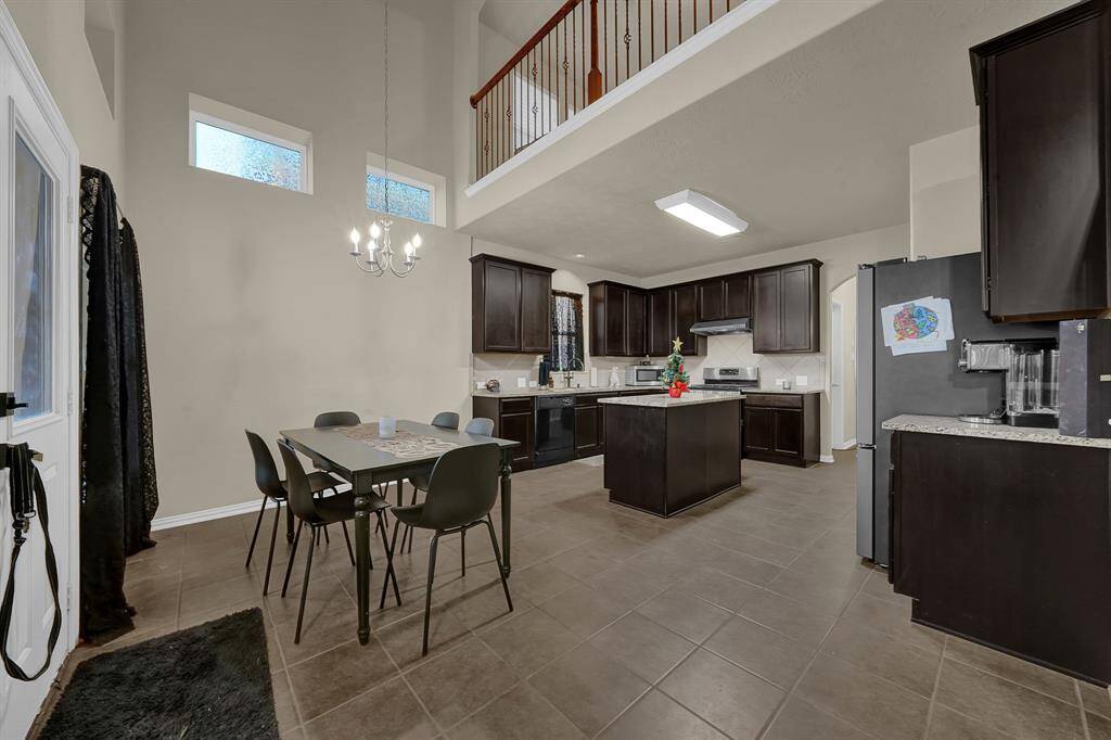 Kitchen with breakfast area.