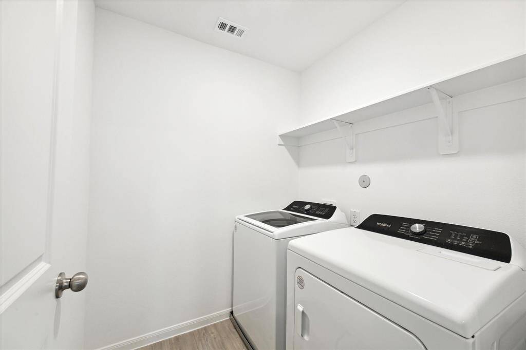 Washer and Dryer Included.