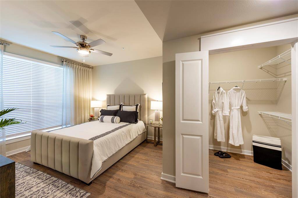 Bedroom -this is the furnished model, not actual unit, photo is for reference only