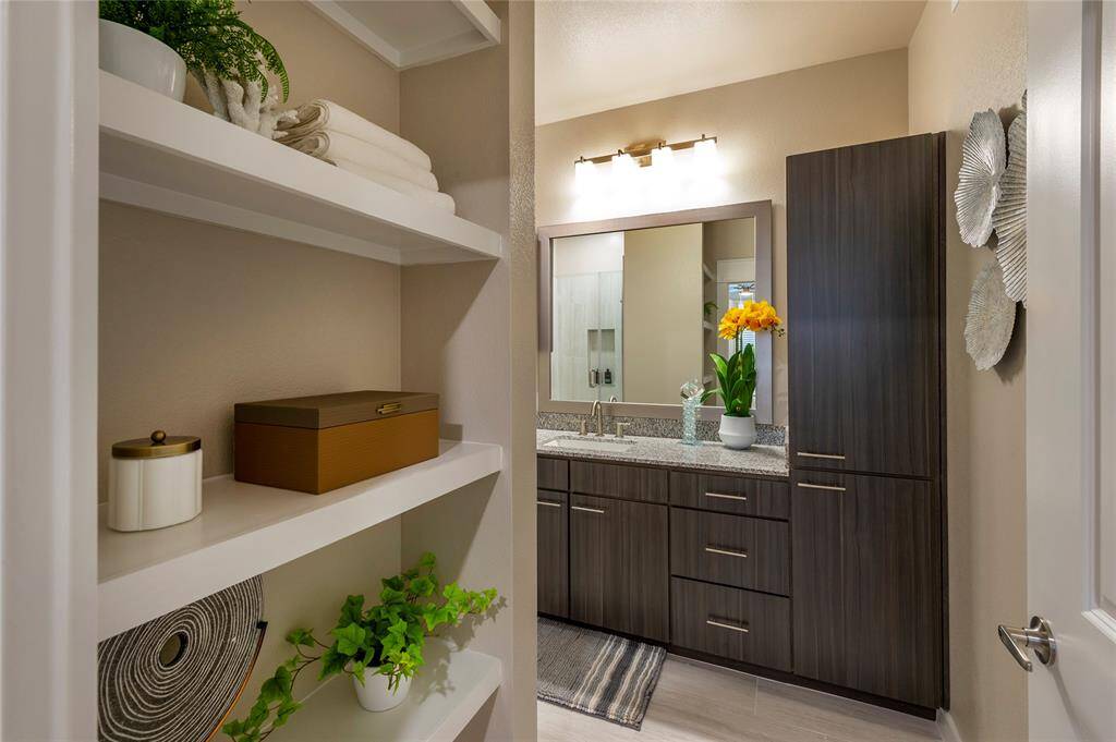 Built-ins available on select floor plans -this is the furnished model, not actual unit, photo is for reference only
