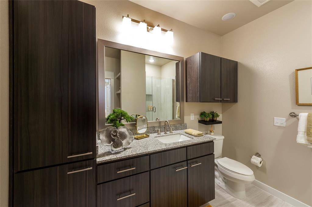 Bathroom -this is the furnished model, not actual unit, photo is for reference only