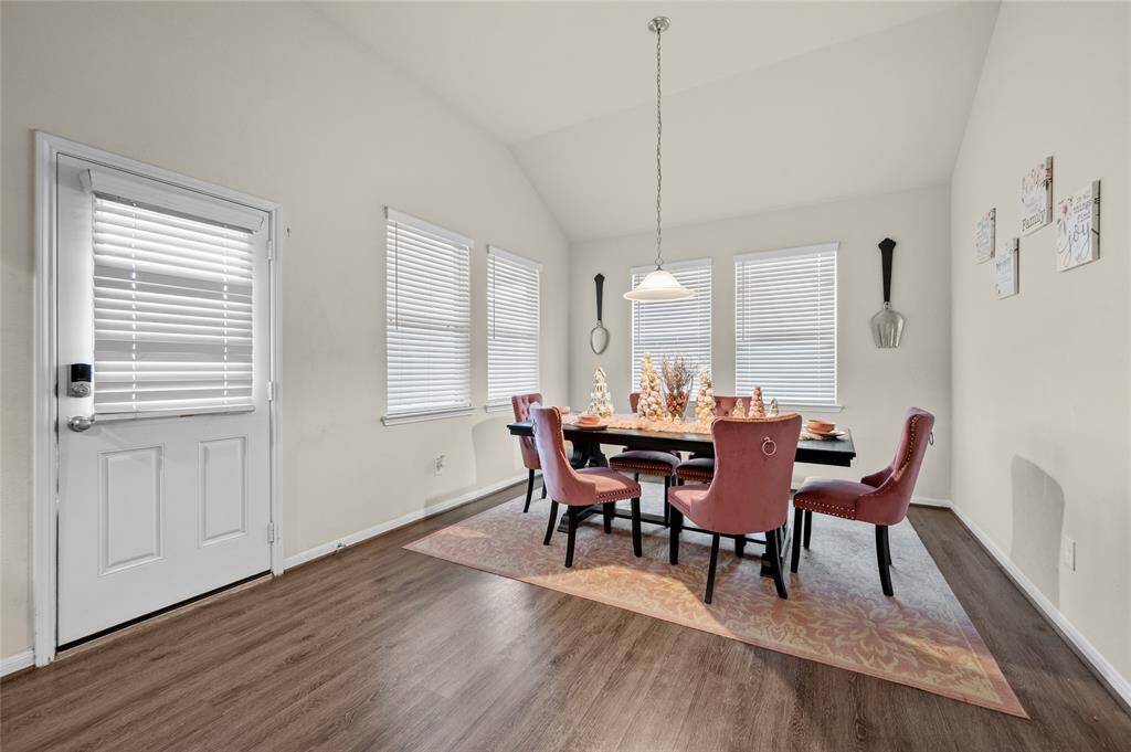 The dining room