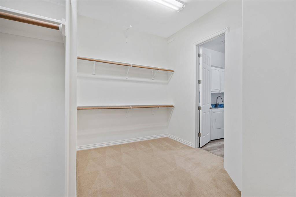 Walk in closet off Primary bath