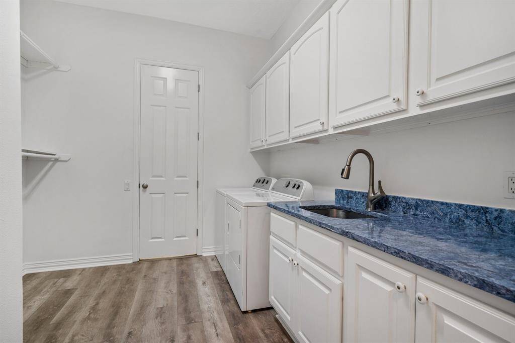Utility room with lots of counter space.