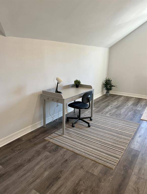 New desk that will stay.