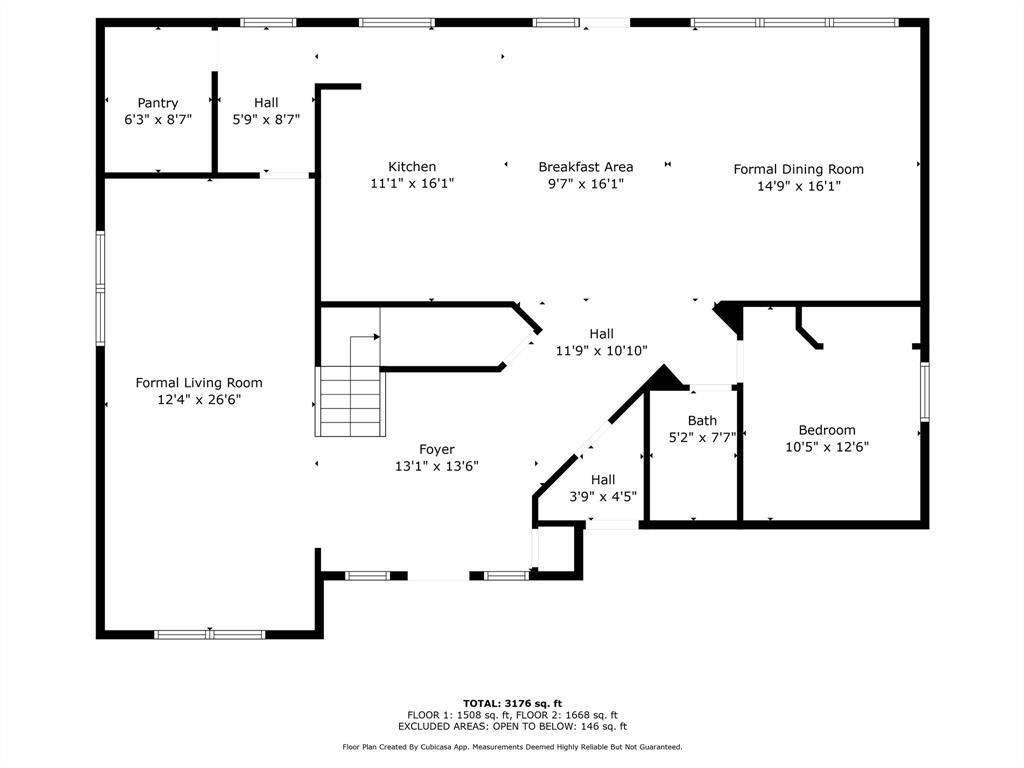 Huge pantry with shelves  to help keep items organized