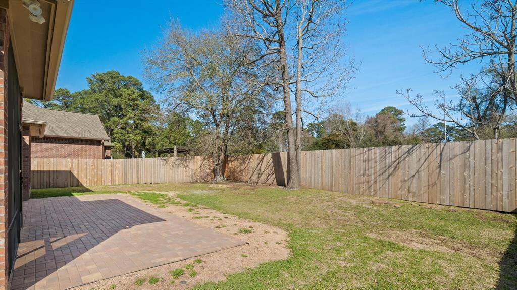 New cedar fence just installed.