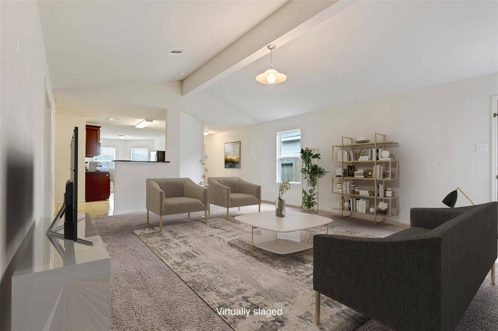 Living room - virtually staged