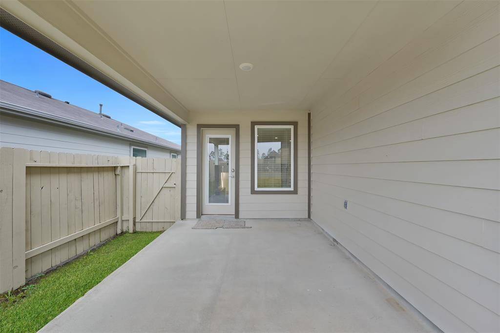Large covered patio