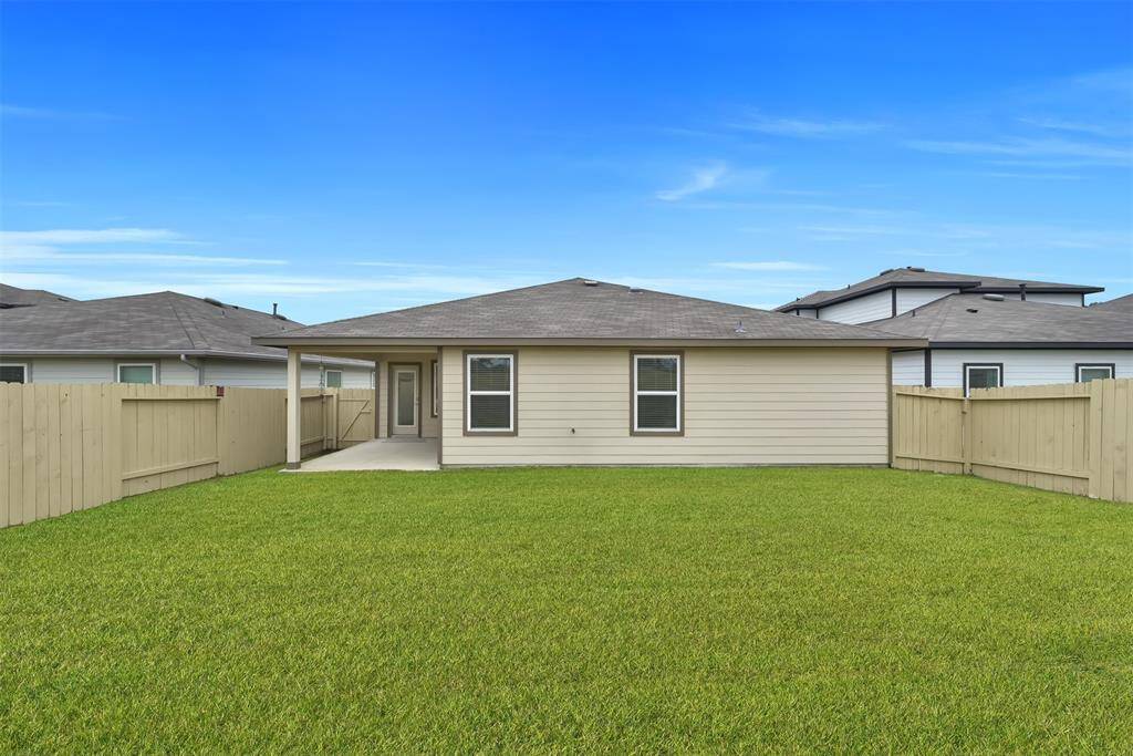 Looking at the back of the home.