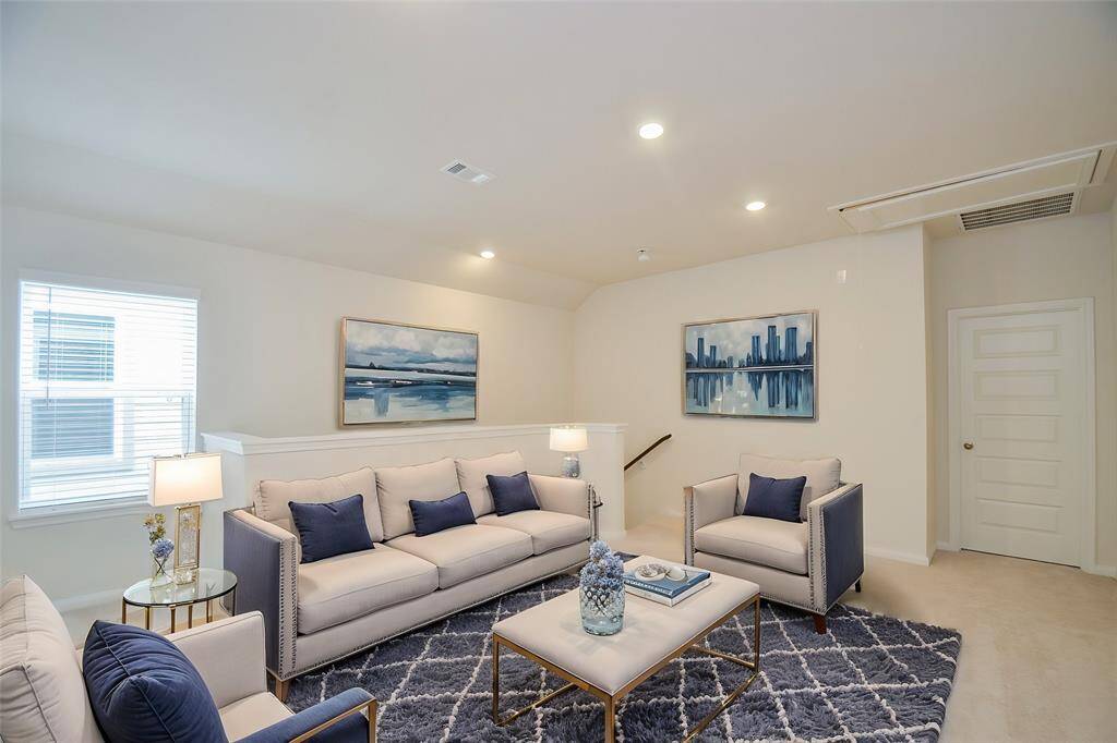 This gorgeous layout features a second living space.