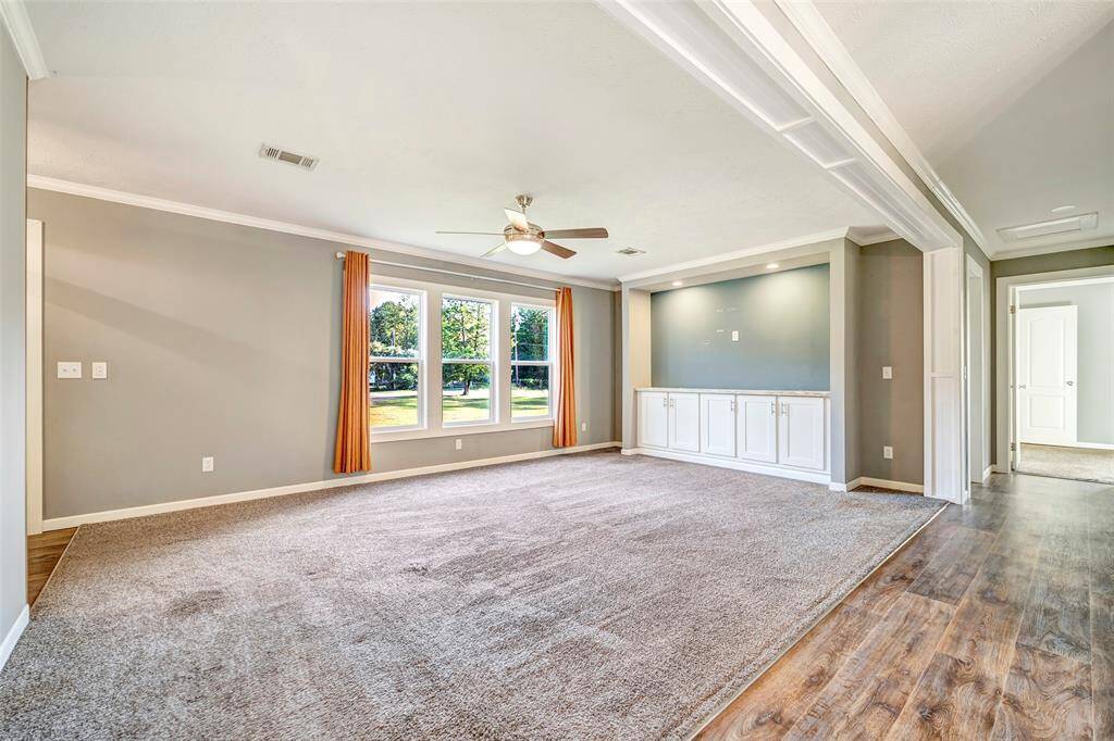 Looking into the living area from the dining area