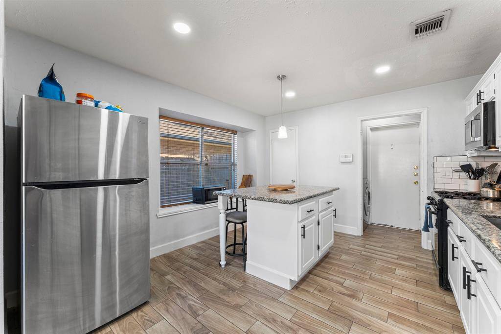 Tons of counter and cabinet space.