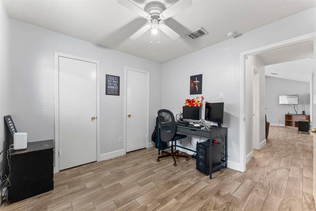 Another view of Bedroom 2.  All three secondary bedrooms are in a different hallway than the primary.