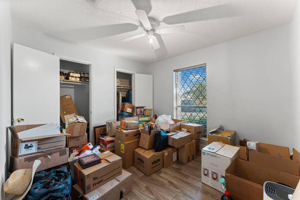 Bedroom 4 with large walk-in closet.