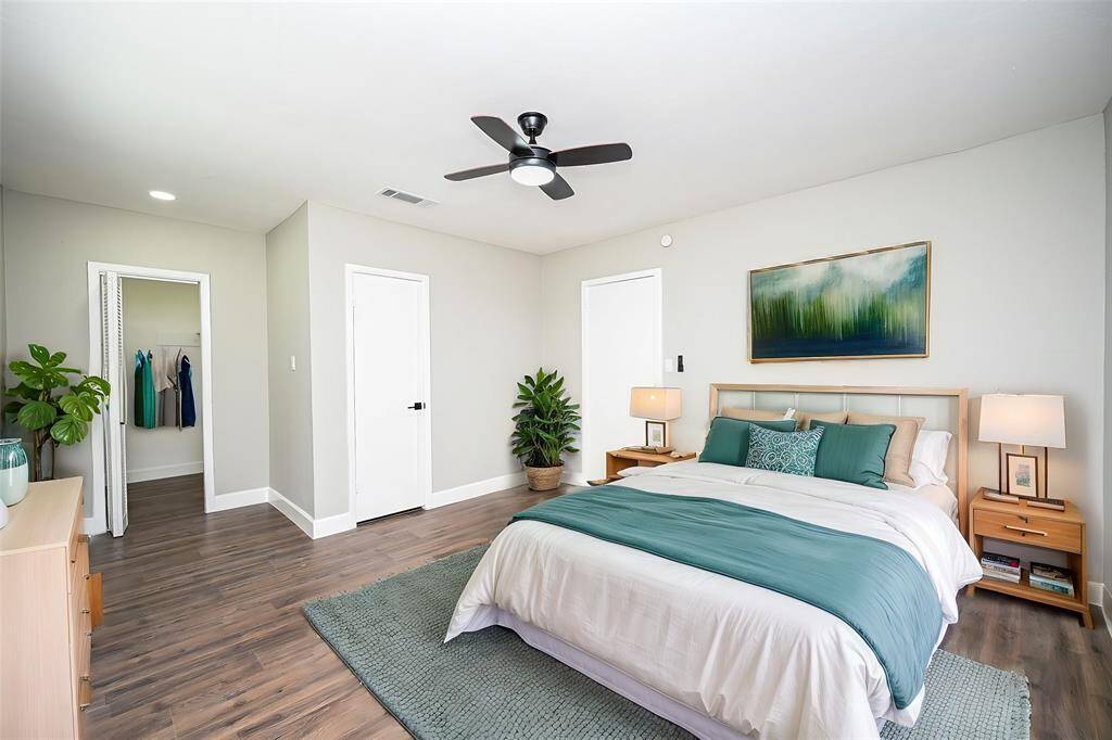 The freshly painted walls in gentle, soft tones set a peaceful vibe, just waiting for you to add your own special touches!