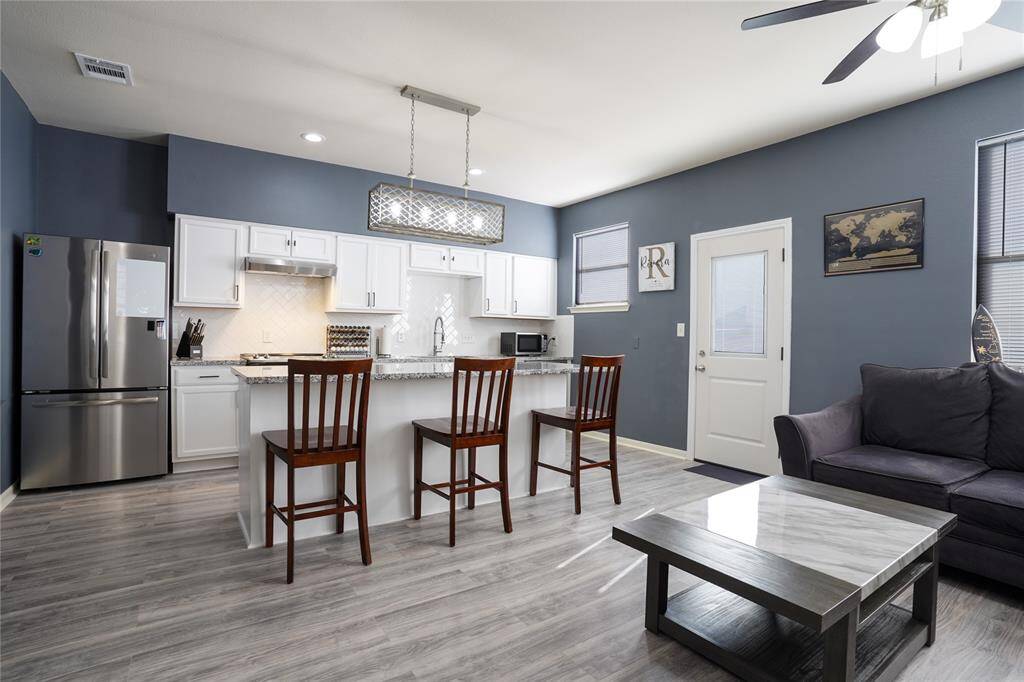 Unit B - Open concept floor plan.
