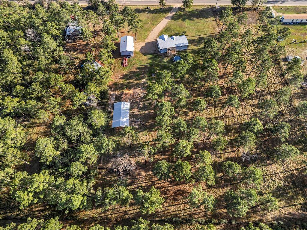 Aerial view from the back of the property