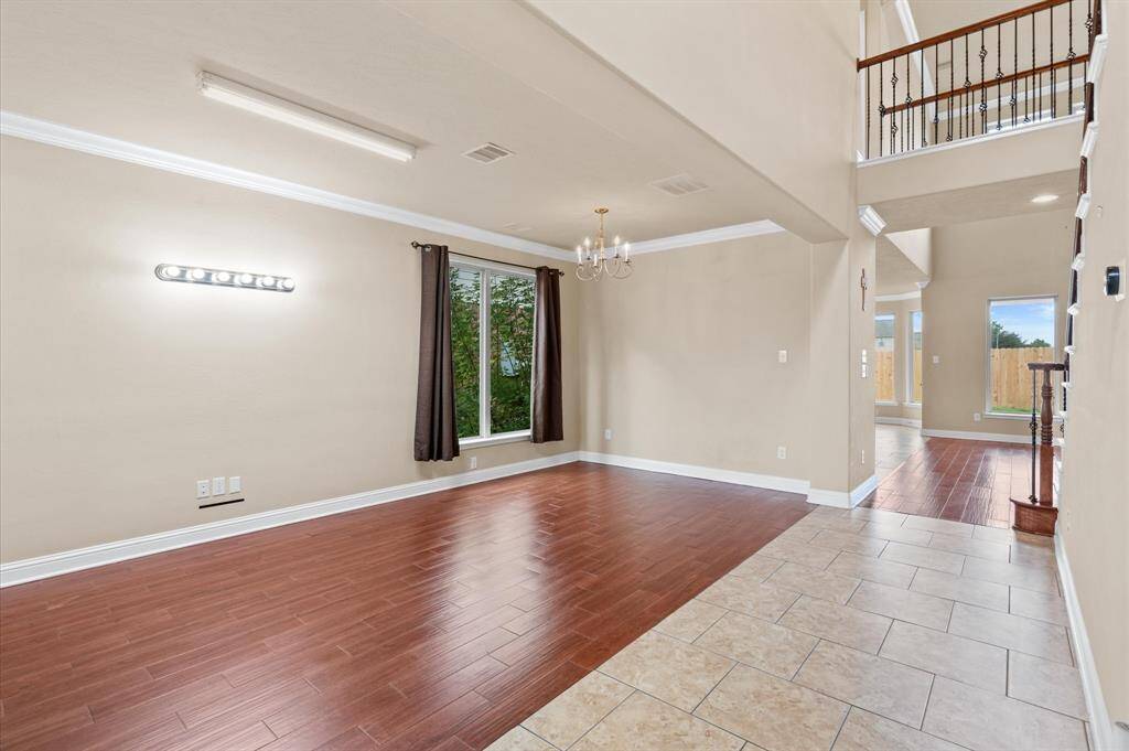 Formal living & Dining with beautiful tile floors