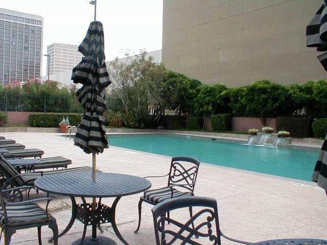Plenty of room for tables, chairs, loungers