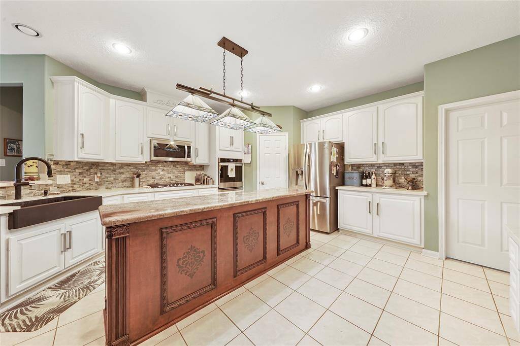 Tons of counter space and a HUGE island