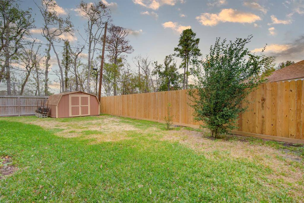New fencing in the backyard