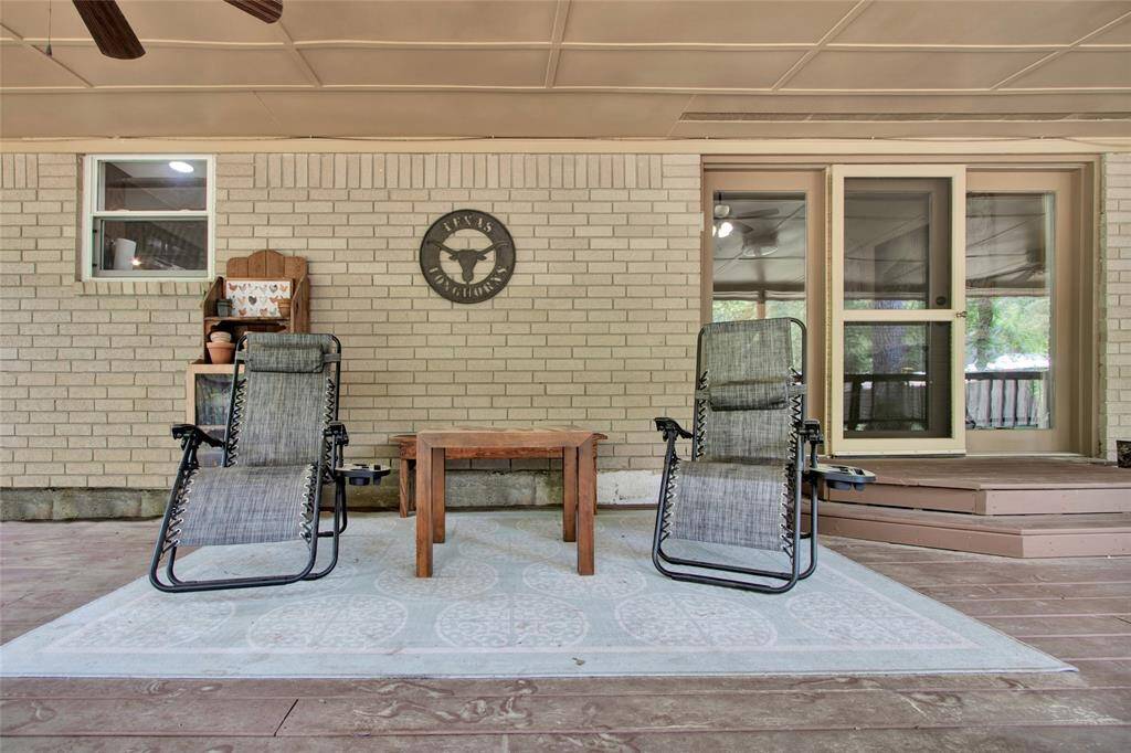 Lounge on this expansive deck
