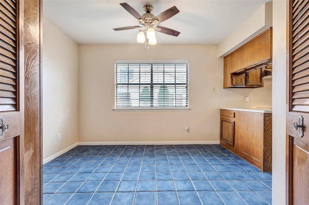 View from Family room to kitchen