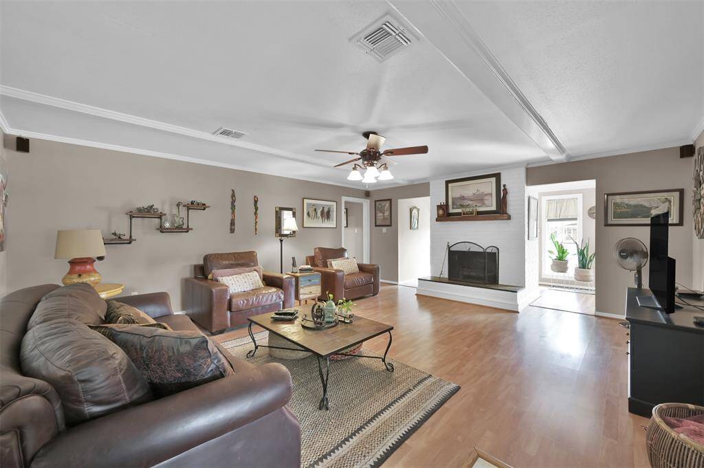 Another view of the open living room