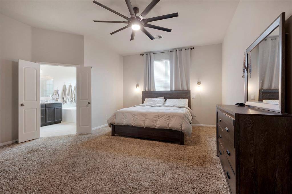 Generous sized Primary bedroom with large walk in closets